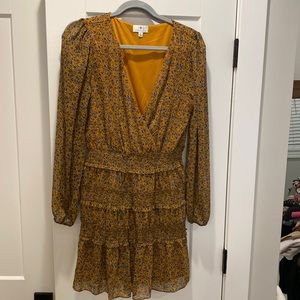 Long sleeve mini dress